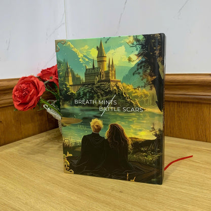 Breath Mints / Battle Scars Hardcover Book: Illustrated Romantic Dramione Fanfiction, Fantasy Cover Art