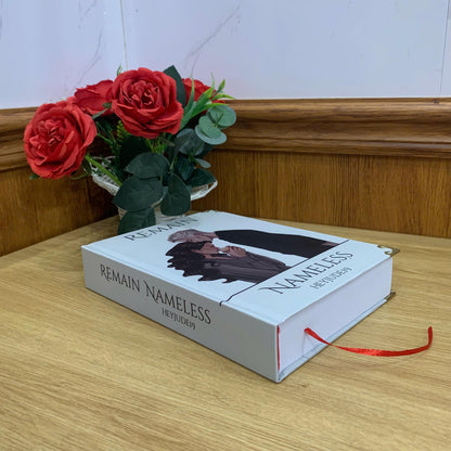 REMAIN NAMELESS Hardcover Book: Illustrated Romantic Dramione Fanfiction, White Cover Art