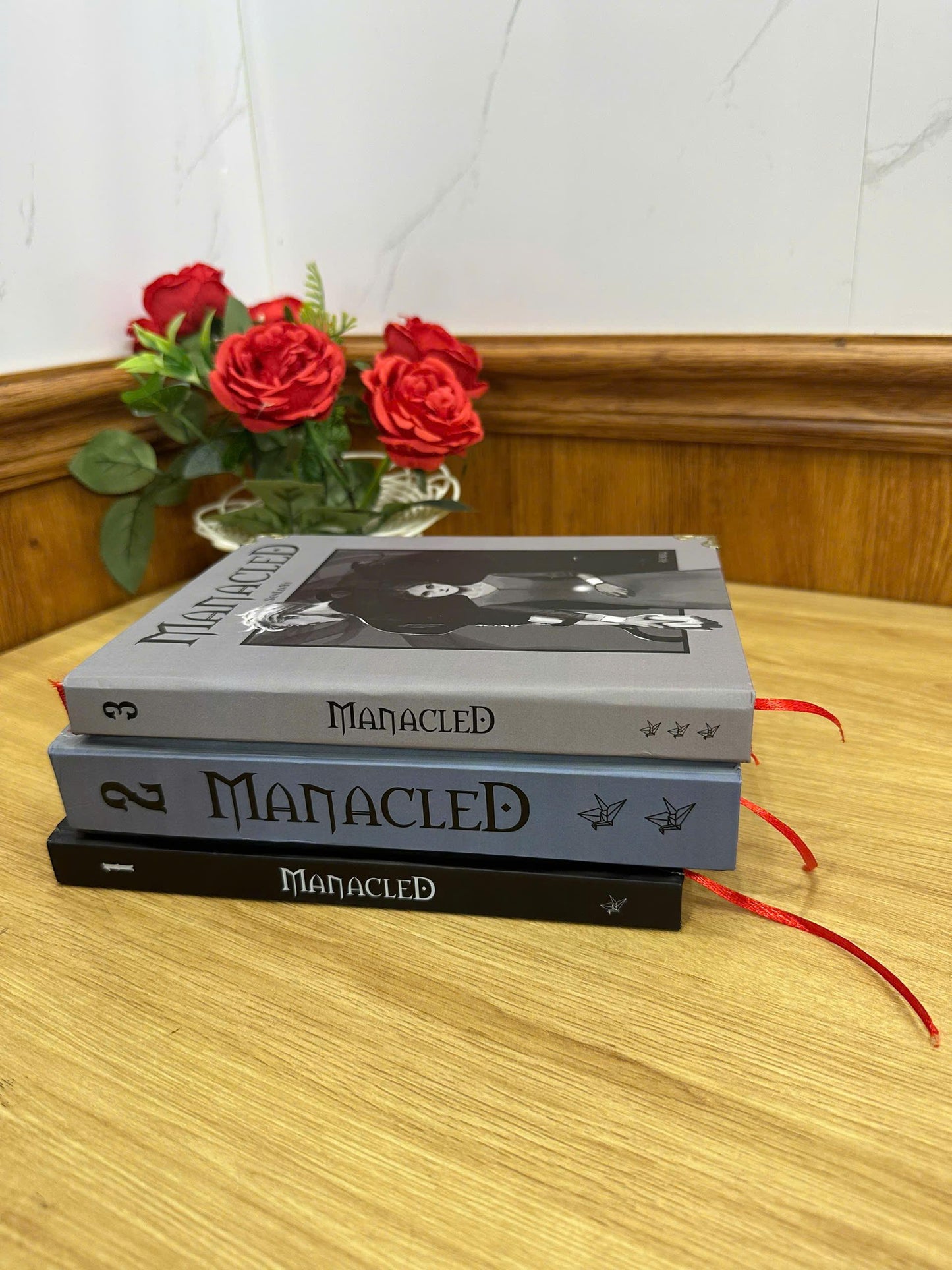 MANACLED with 3-Volume Set: Hardcover Collection, Illustrated Romantic Dramione Fanfiction, Classic Cover Art