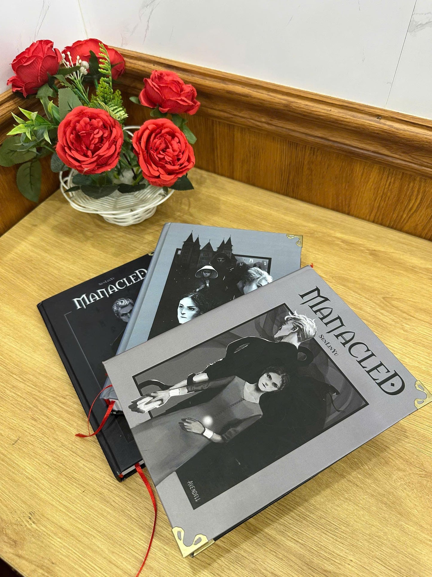 MANACLED with 3-Volume Set: Hardcover Collection, Illustrated Romantic Dramione Fanfiction, Classic Cover Art