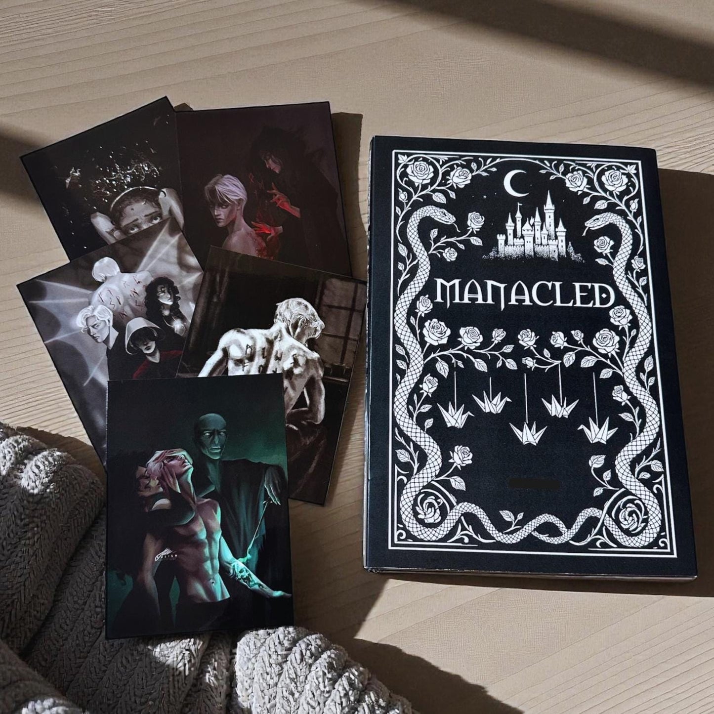 Manacled Illustrated Collector’s Hardcover Book, Complete Edition with Art Prints and Bookmark