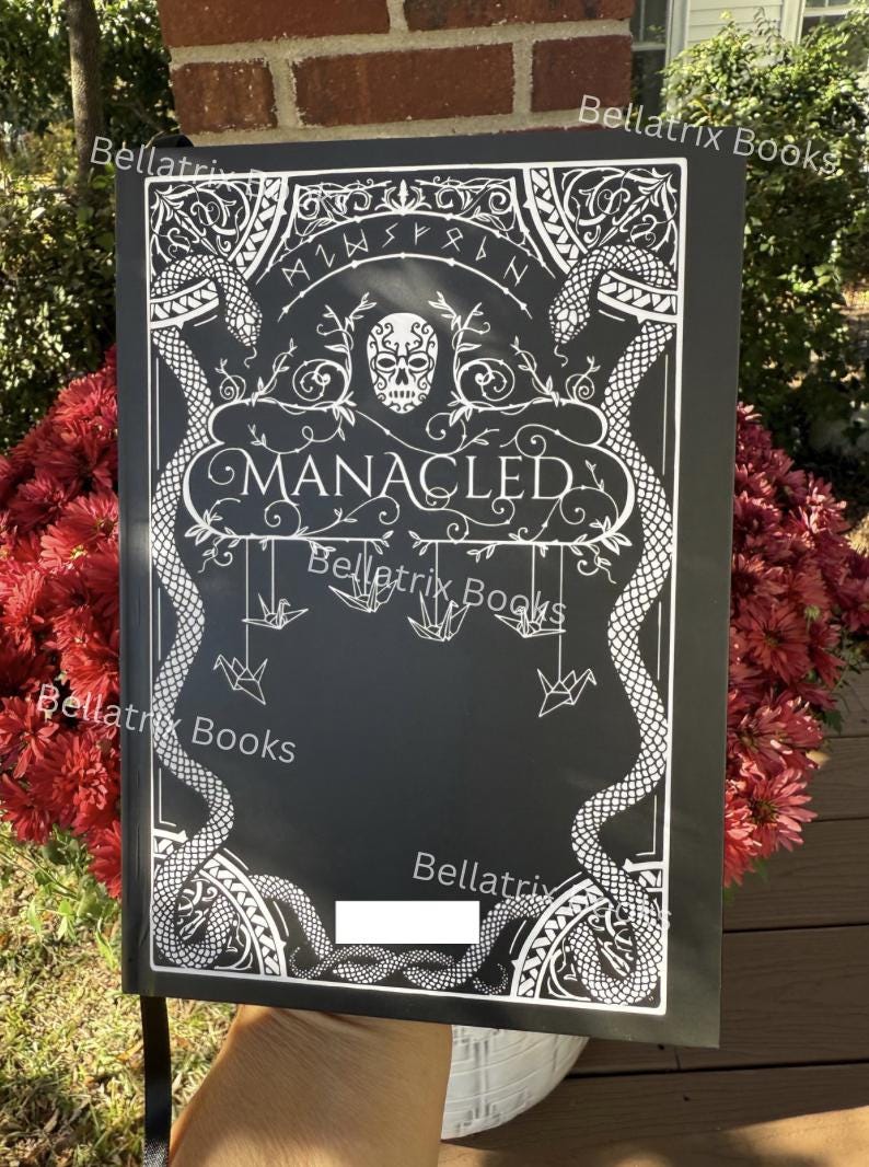 Manacled Book Entire Novel Sprayed Edges Special Edition