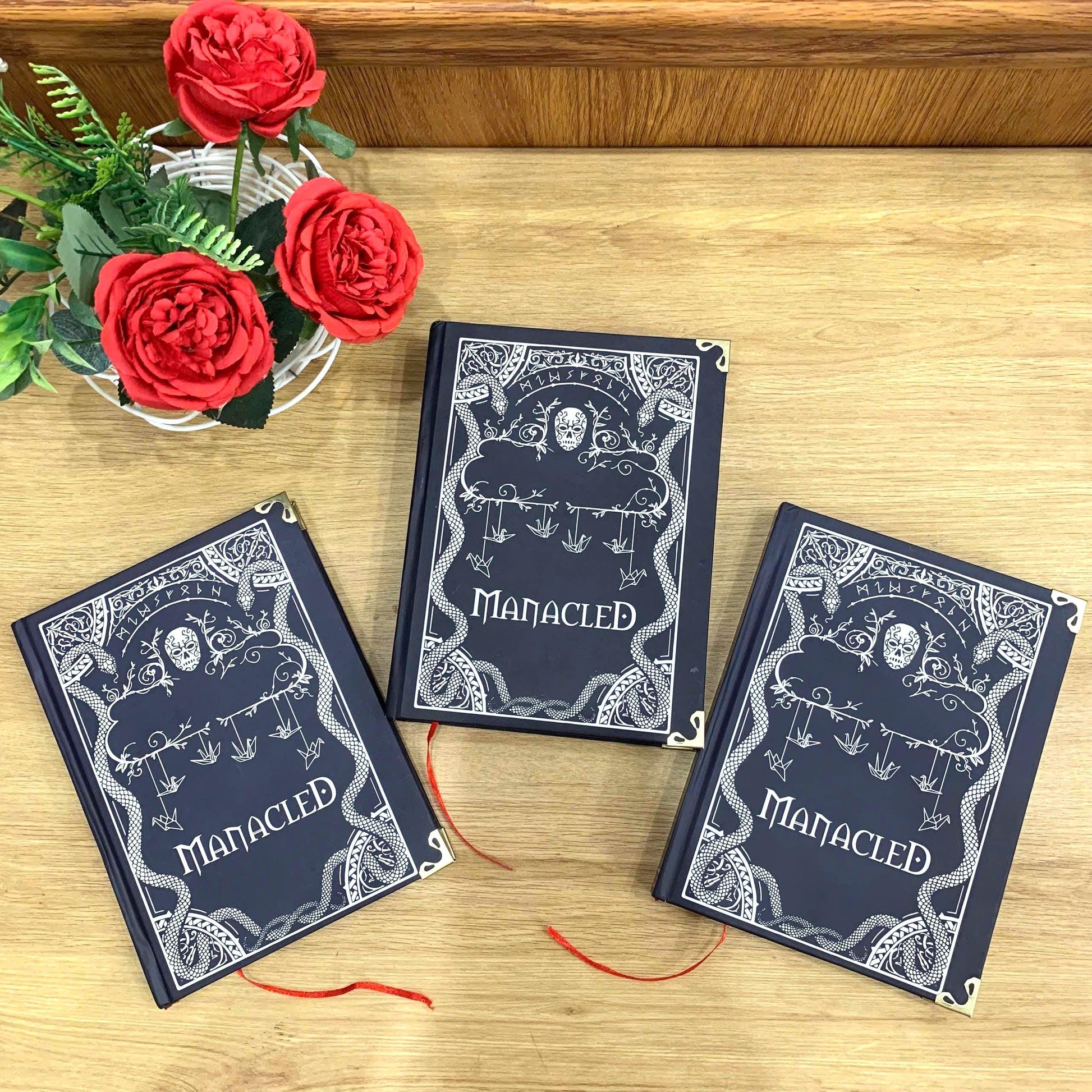 MANACLED with 3-Volume Set: Hardcover Collection, Illustrated Romantic Dramione Fanfiction, Crane Cover Art