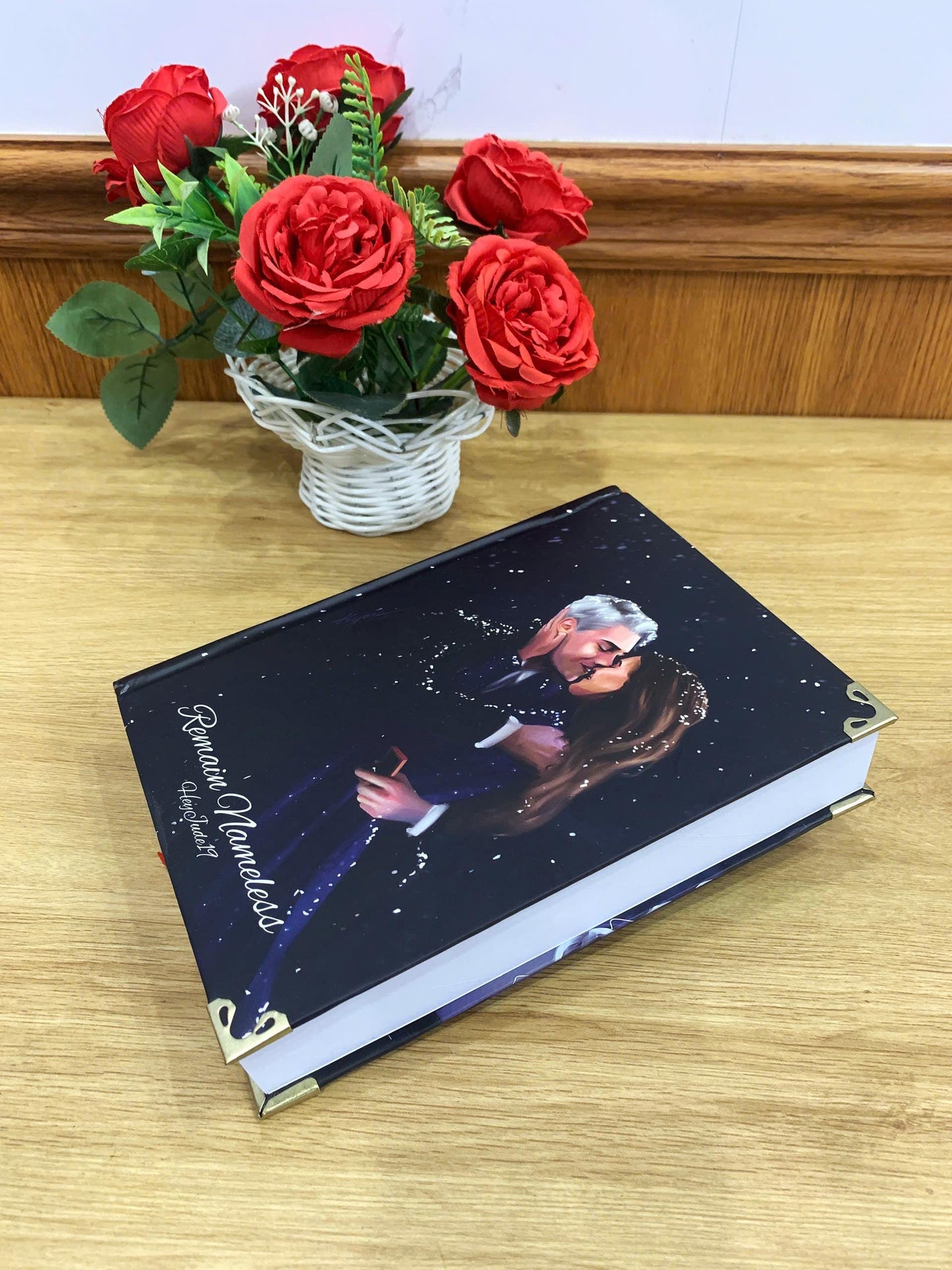 REMAIN NAMELESS Hardcover Book: Illustrated Romantic Dramione Fanfiction, Twinkling Cover Art