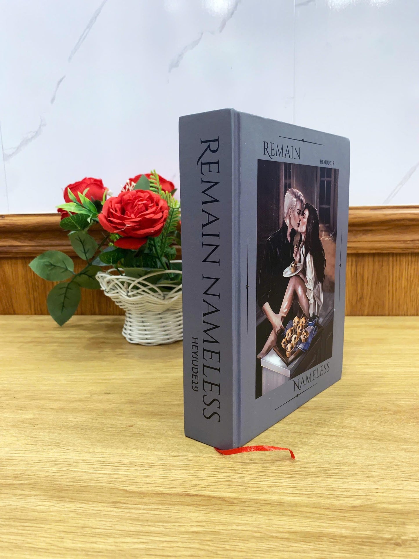 REMAIN NAMELESS Hardcover Book: Illustrated Romantic Dramione Fanfiction, Kissing Cover Art