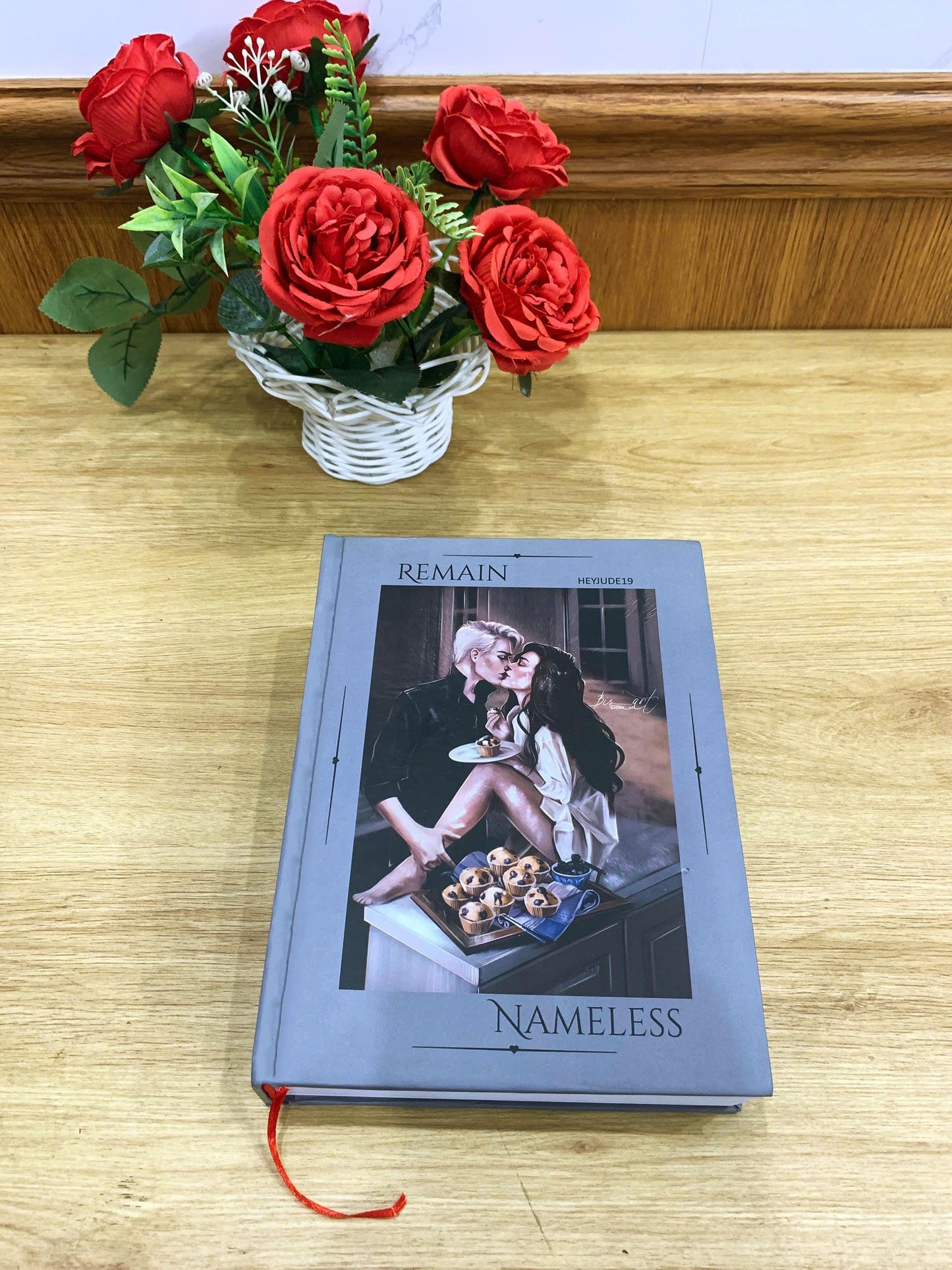 REMAIN NAMELESS Hardcover Book: Illustrated Romantic Dramione Fanfiction, Kissing Cover Art