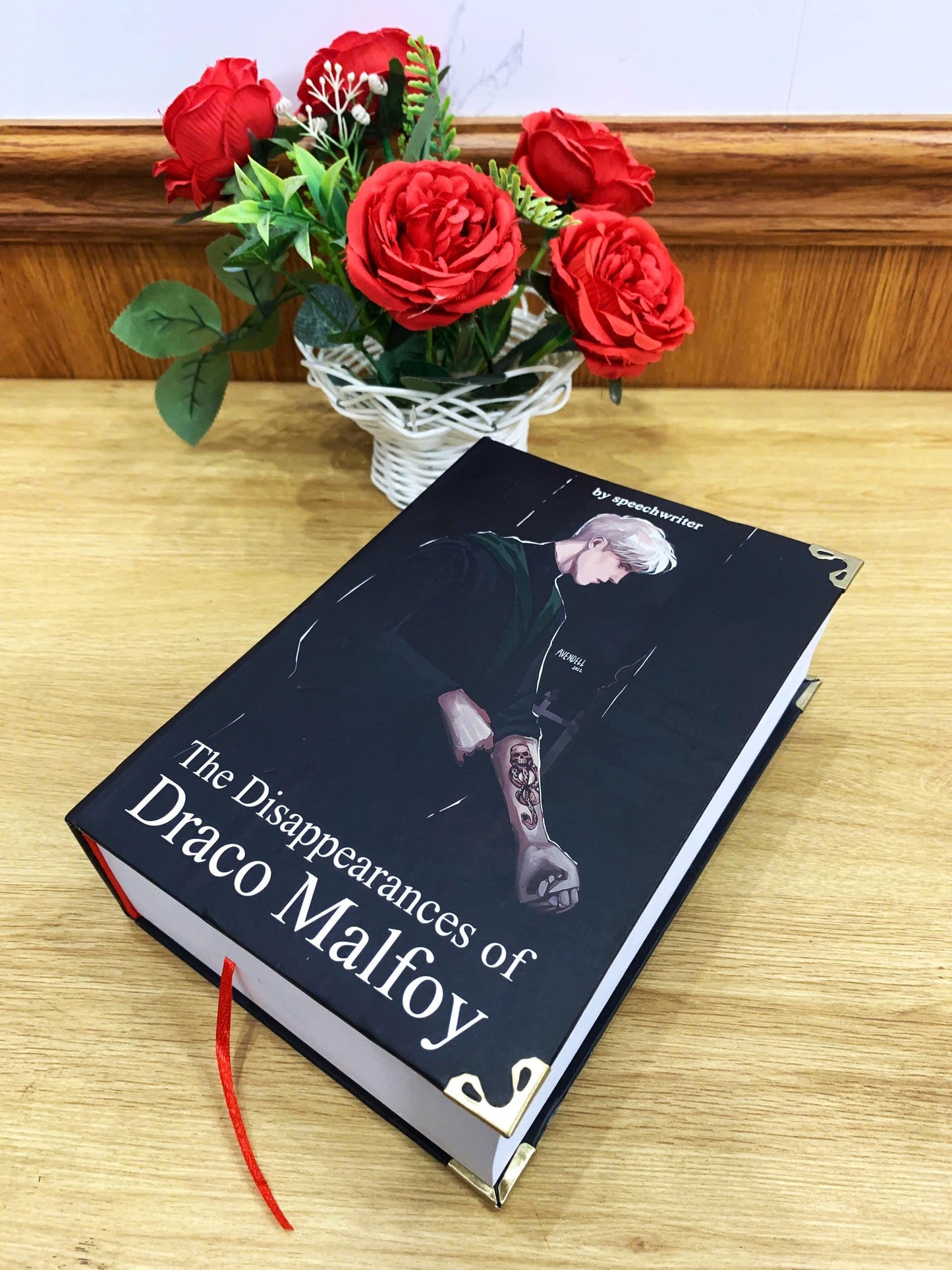 The Disappearances Of Draco Malfoy Hardcover Book: Illustrated Romantic Dramione Fanfiction, Dark Cover Art