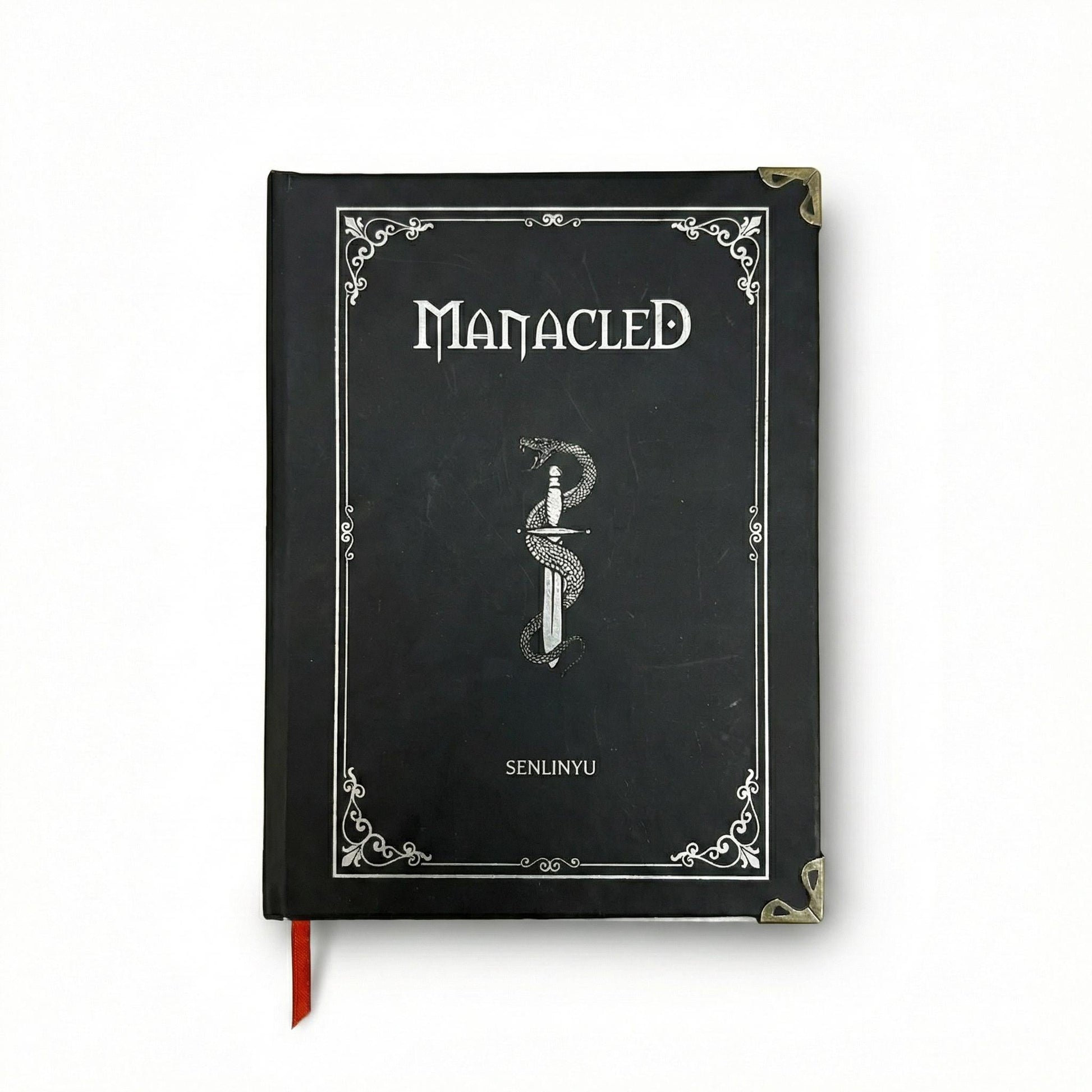 Manacled Hardcover Book: Illustrated Snake Cover, Romantic Fanfiction