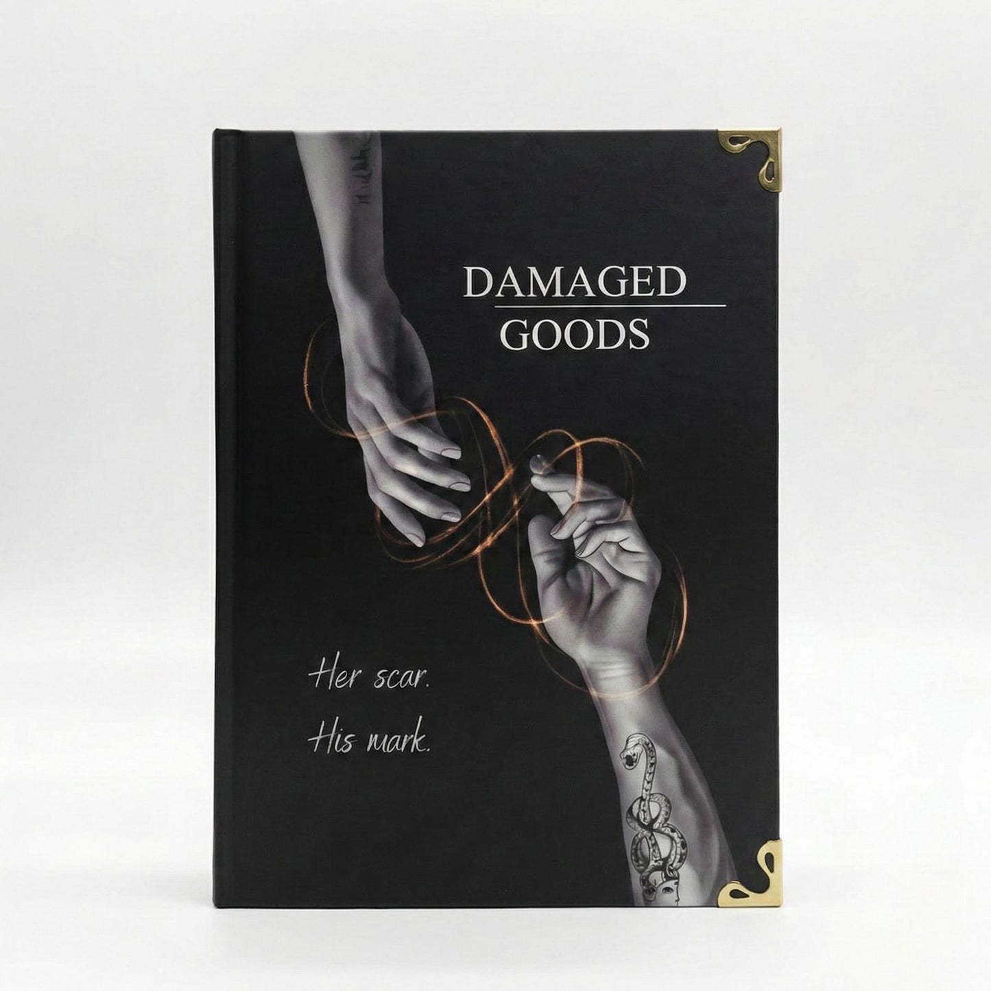 Damaged Goods Hardcover Book – Dark Romance Inspired Illustrated Edition | Handmade Collector Book A5