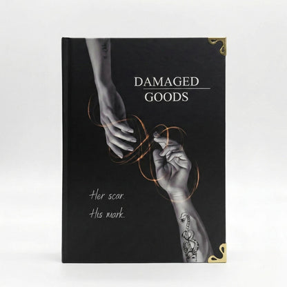 Damaged Goods Hardcover Book – Dark Romance Inspired Illustrated Edition | Handmade Collector Book A5