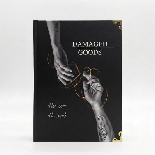 Damaged Goods Hardcover Book – Dark Romance Inspired Illustrated Edition | Handmade Collector Book A5
