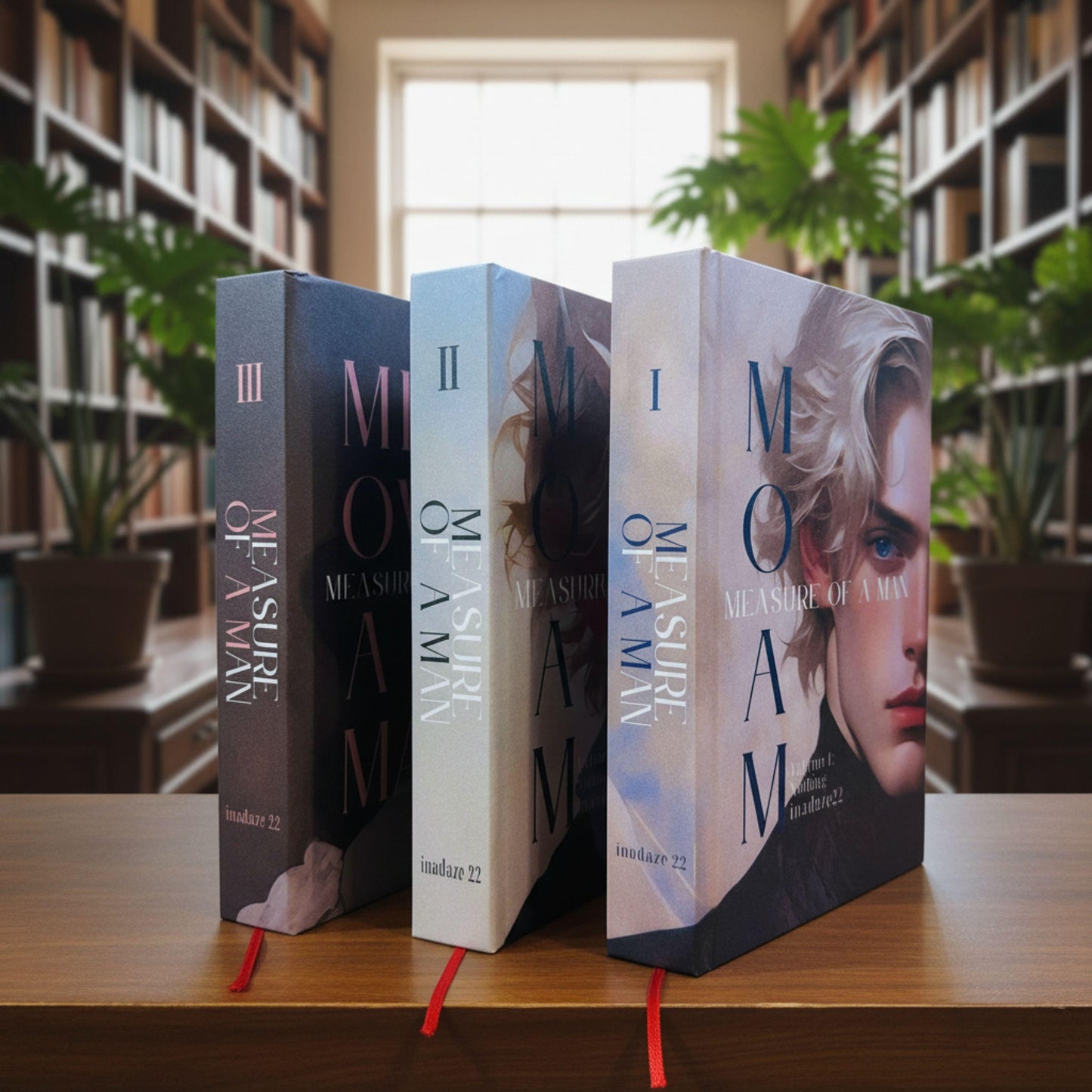 Measure of a Man – Fanmade Hardcover Book Set | Deluxe 3-Volume Collector Edition | Handmade Rebound Books