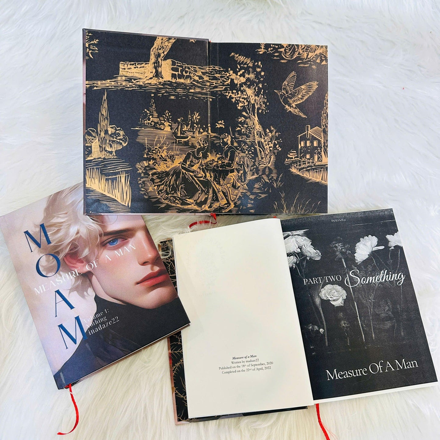 Measure of a Man – Fanmade Hardcover Book Set | Deluxe 3-Volume Collector Edition | Handmade Rebound Books