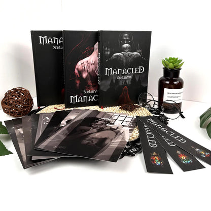 Manacled Book – Deluxe 3-Volume Edition with Illustrations, Complete Series, Poster Gift Set N02