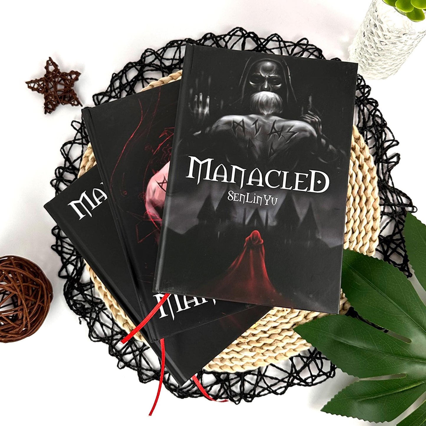 Manacled Book – Deluxe 3-Volume Edition with Illustrations, Complete Series, Poster Gift Set N02