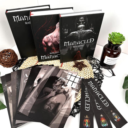 Manacled Book – Deluxe 3-Volume Edition with Illustrations, Complete Series, Poster Gift Set N02