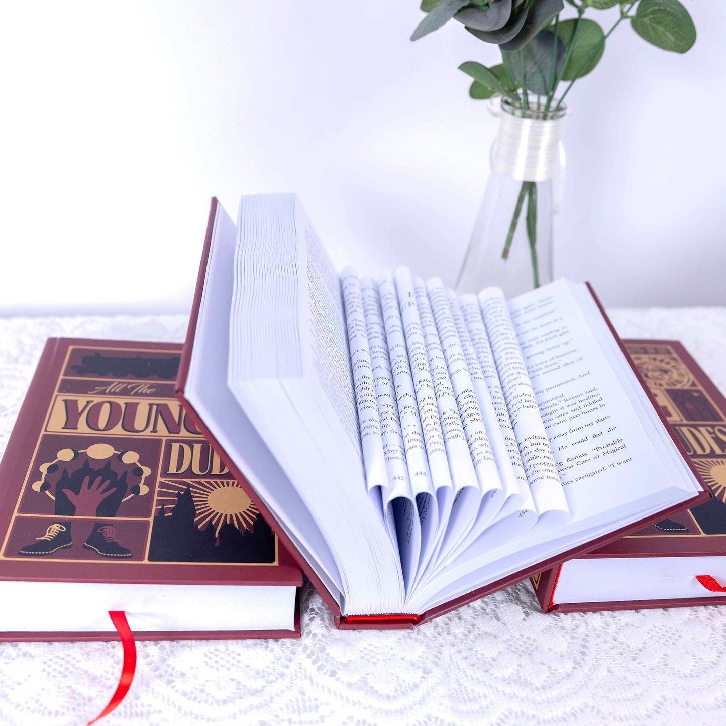 All The Young Dudes Book Set, Custom Cover Hardcover with Bookmarks N03