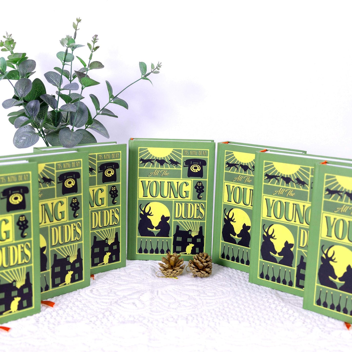 All The Young Dudes Book Set, Custom Cover Hardcover with Bookmarks N03