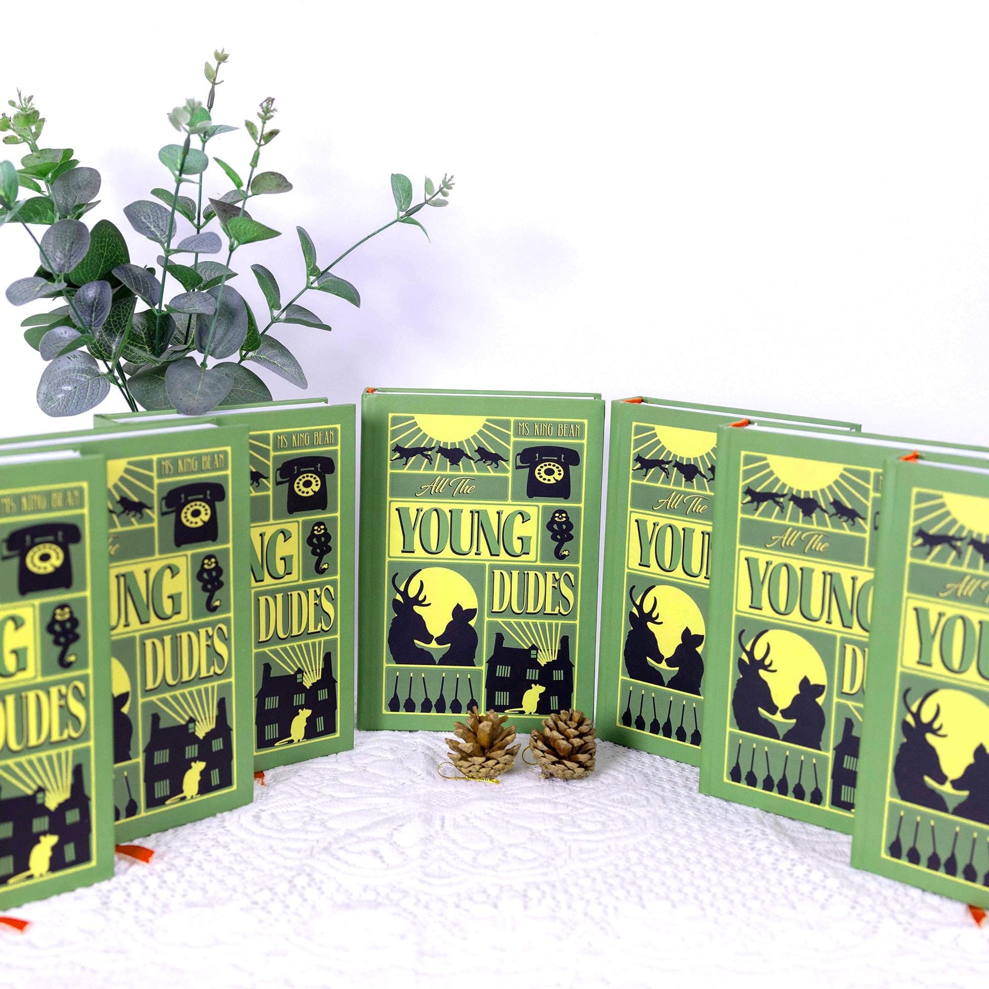 All The Young Dudes Book Set, Custom Cover Hardcover with Bookmarks N03