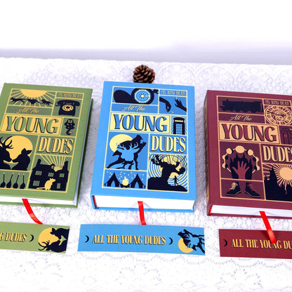 All The Young Dudes Book Set, Custom Cover Hardcover with Bookmarks N03