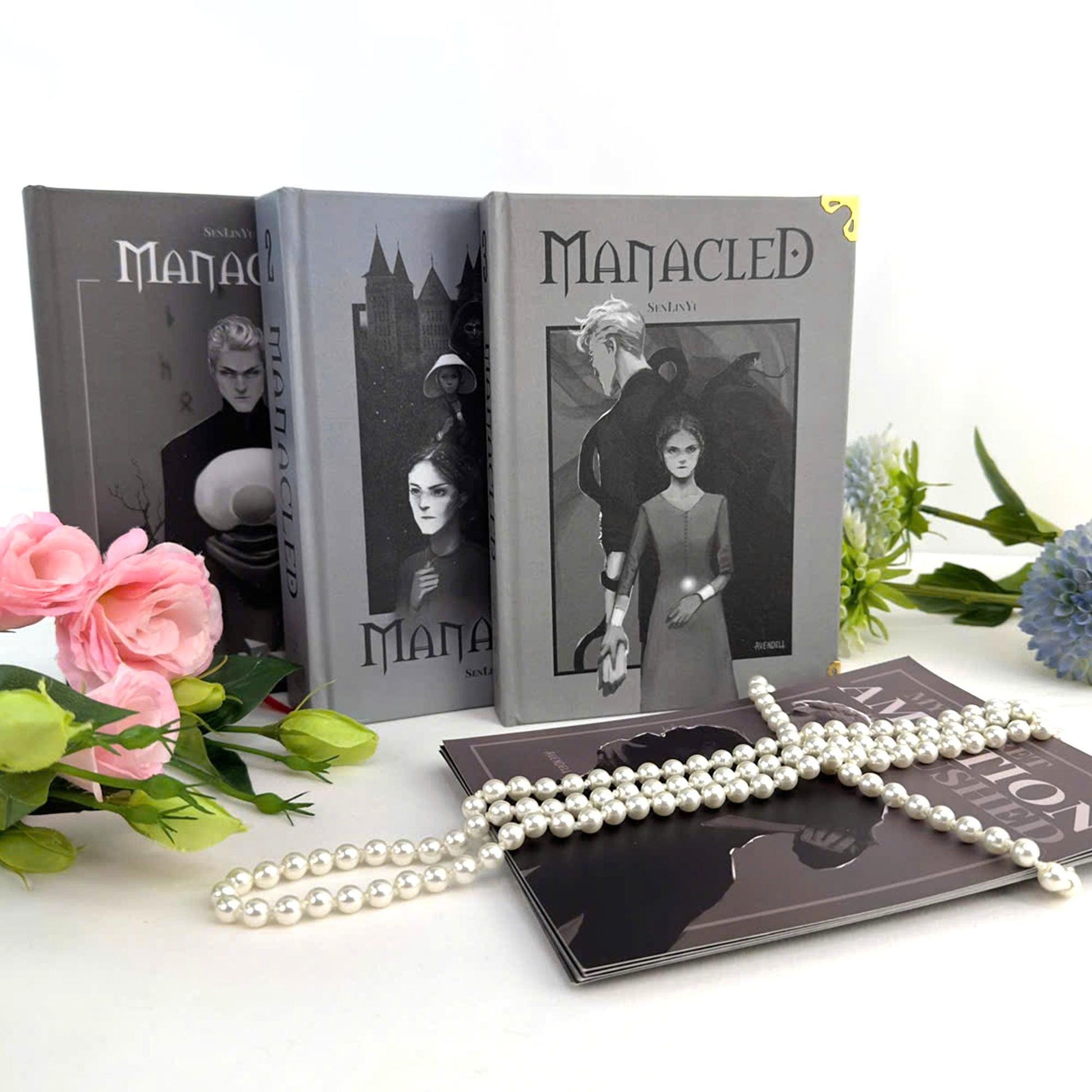 Manacled Book – Deluxe 3-Volume Edition with Illustrations, Complete Series, Poster Gift Set N014
