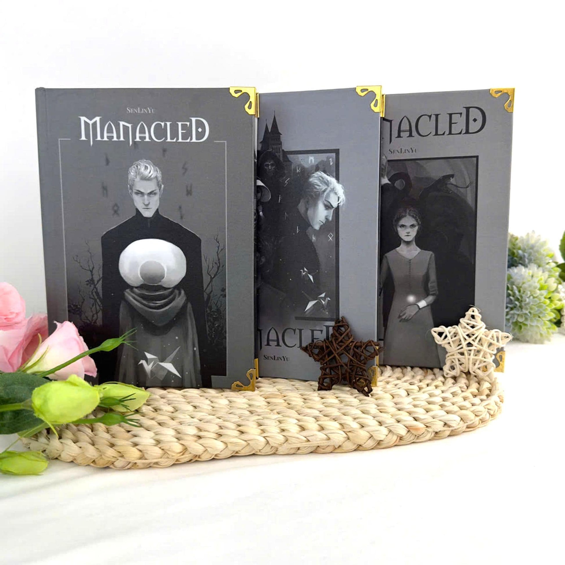 Manacled Book – Deluxe 3-Volume Edition with Illustrations, Complete Series, Poster Gift Set N014