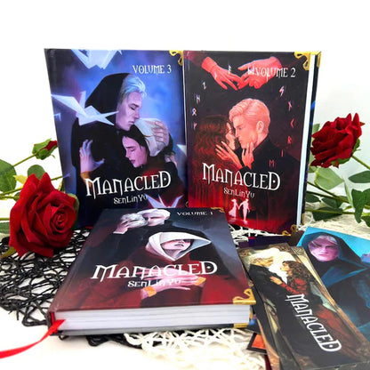 Manacled Book – Deluxe 3-Volume Edition with Illustrations, Complete Series, Poster Gift Set N024