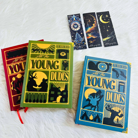 All The Young Dudes Book Set – 3 Volume A5 Hardcover Edition | Handmade Rebound Collector Books | Reader Gift