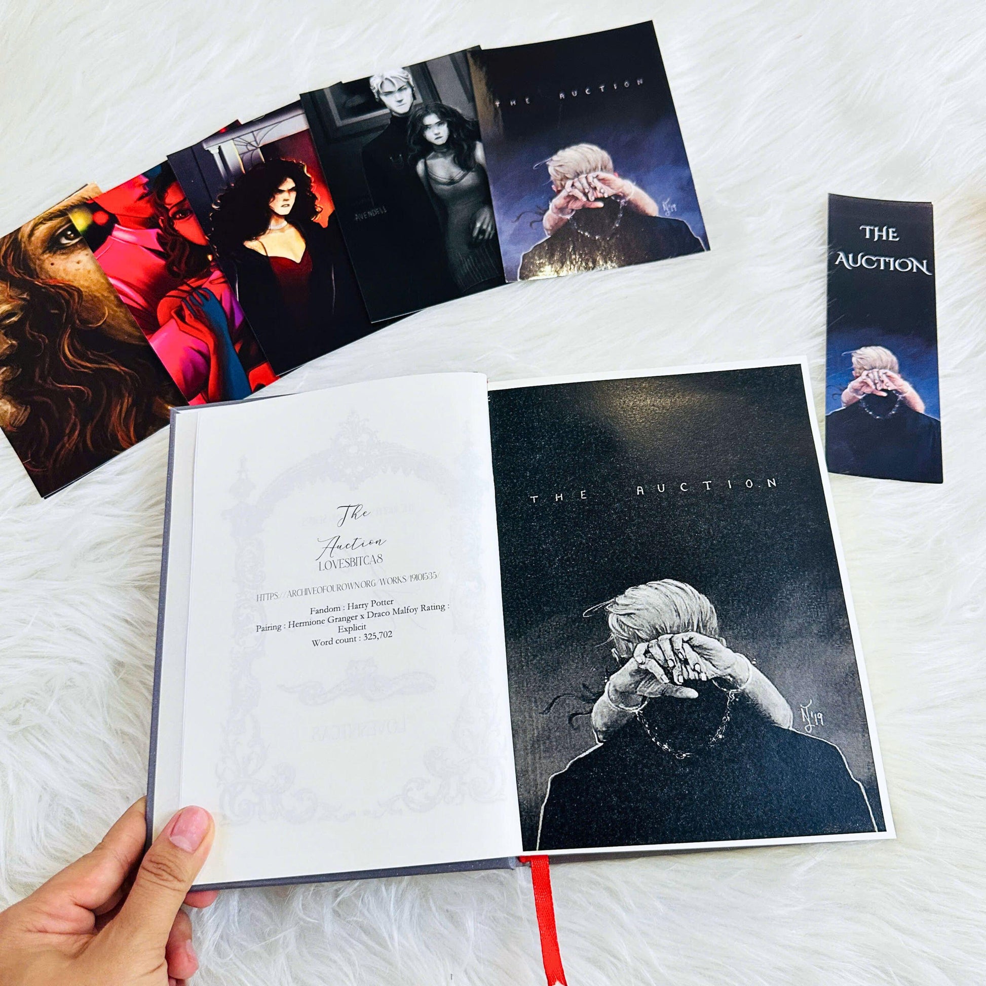 Hardcover Book The Auction – Handmade Collector Edition | Dark Romance Rebound Novel | Gift for Book Lovers