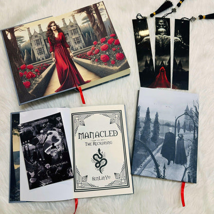 Manacled Book Set 3 Volume Hardcover Handbound Edition Collector’s Gift for Readers