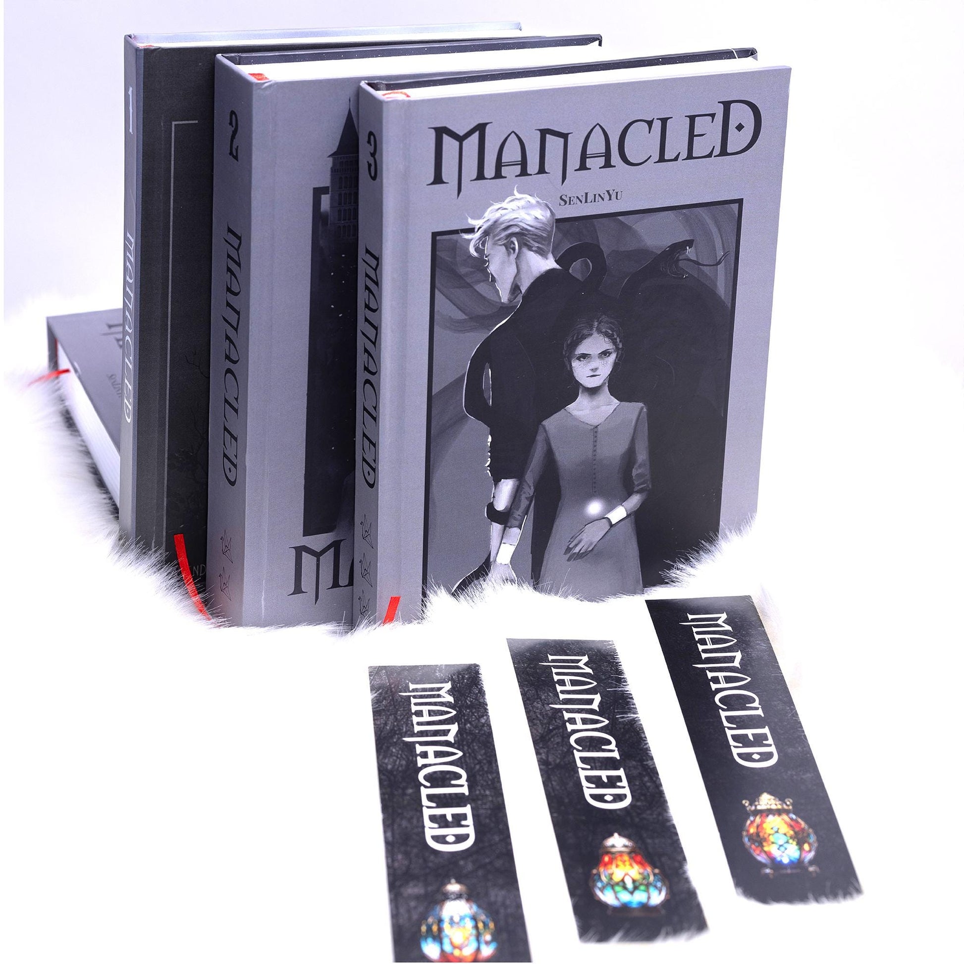 Manacled Book – Deluxe 3-Volume Edition with Illustrations, Complete Series, Poster Gift Set N01