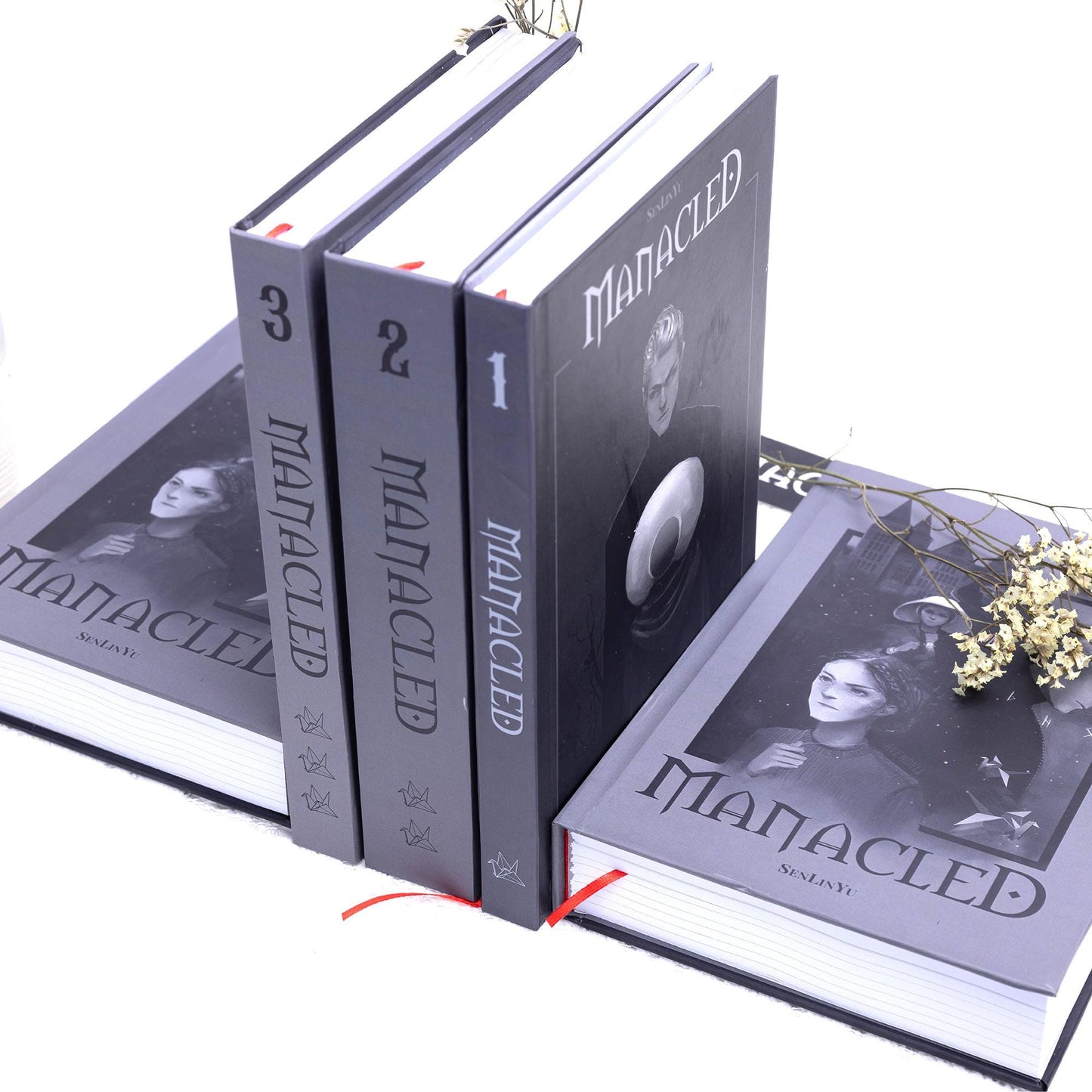 Manacled Book – Deluxe 3-Volume Edition with Illustrations, Complete Series, Poster Gift Set N01