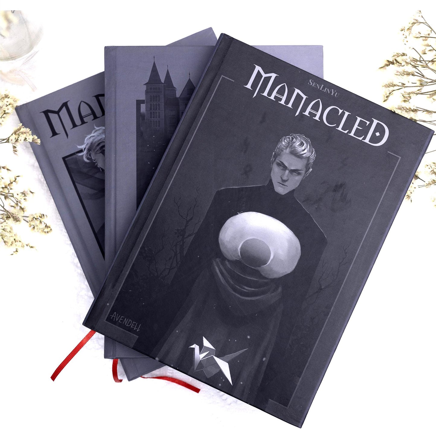 Manacled Book – Deluxe 3-Volume Edition with Illustrations, Complete Series, Poster Gift Set N01