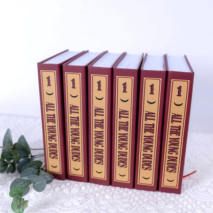 All The Young Dudes Book Set, Custom Cover Hardcover with Bookmarks N03