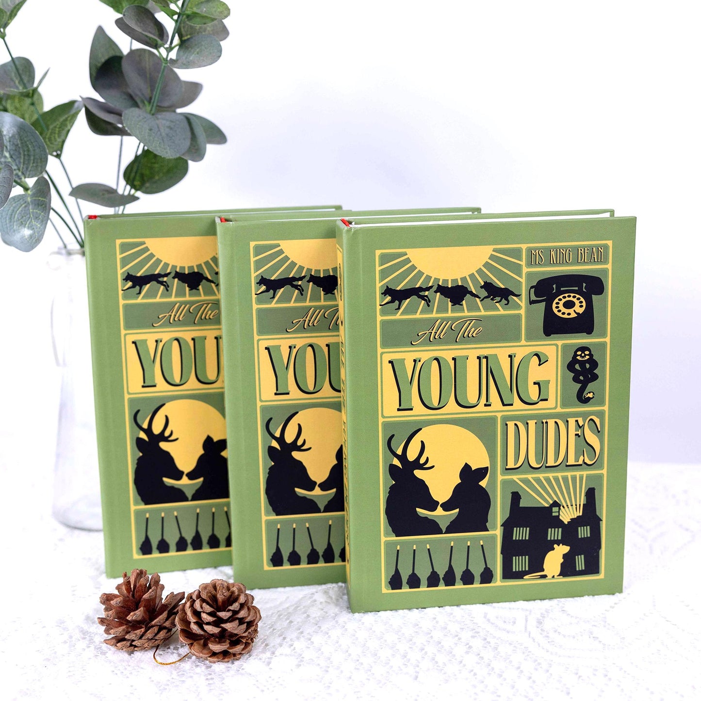 All The Young Dudes Book Set, Custom Cover Hardcover with Bookmarks N03