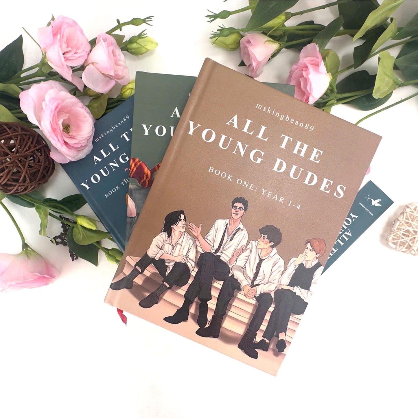 All The Young Dudes Book Set, Custom Cover Hardcover with Bookmarks N07