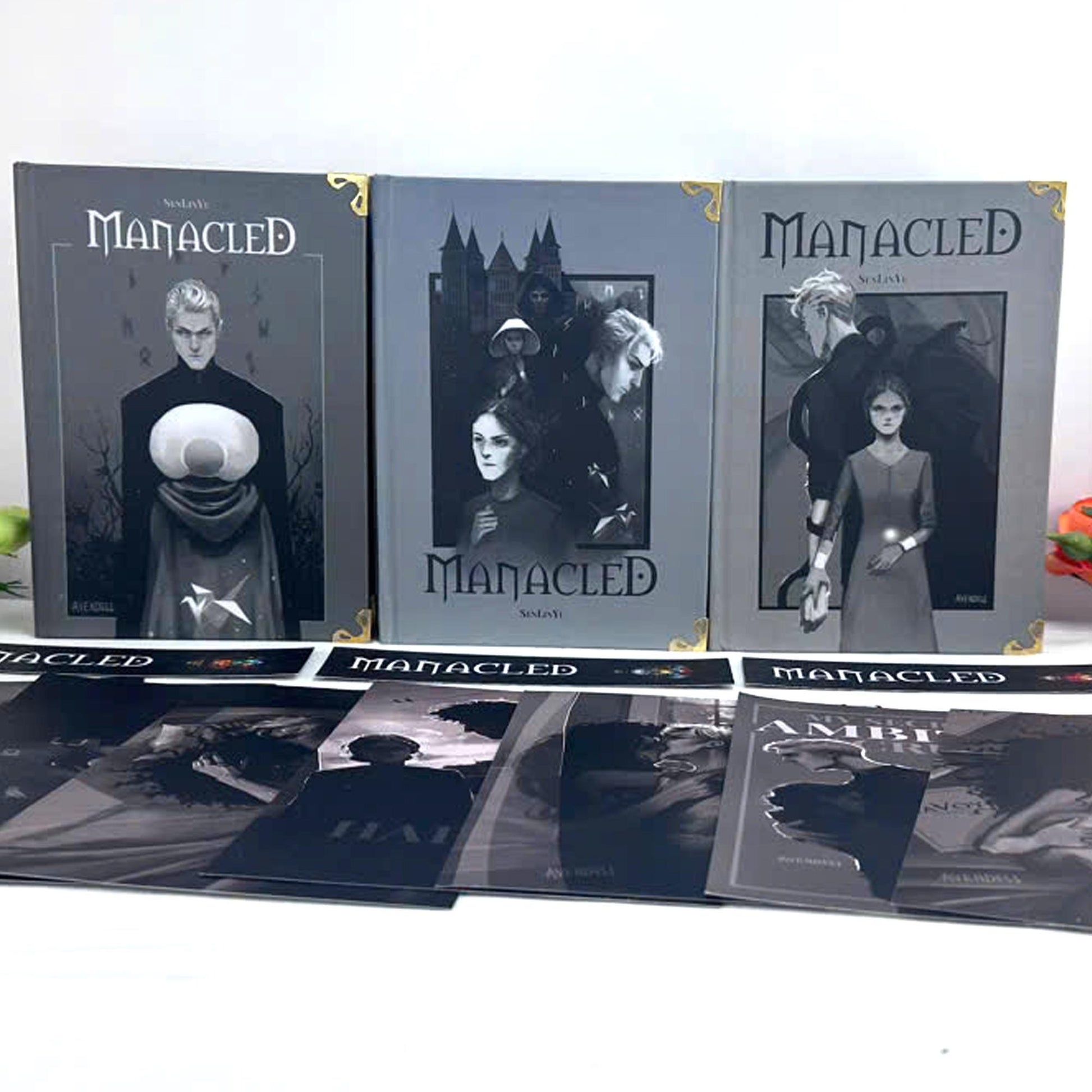 Manacled Book – Deluxe 3-Volume Edition with Illustrations, Complete Series, Poster Gift Set N014