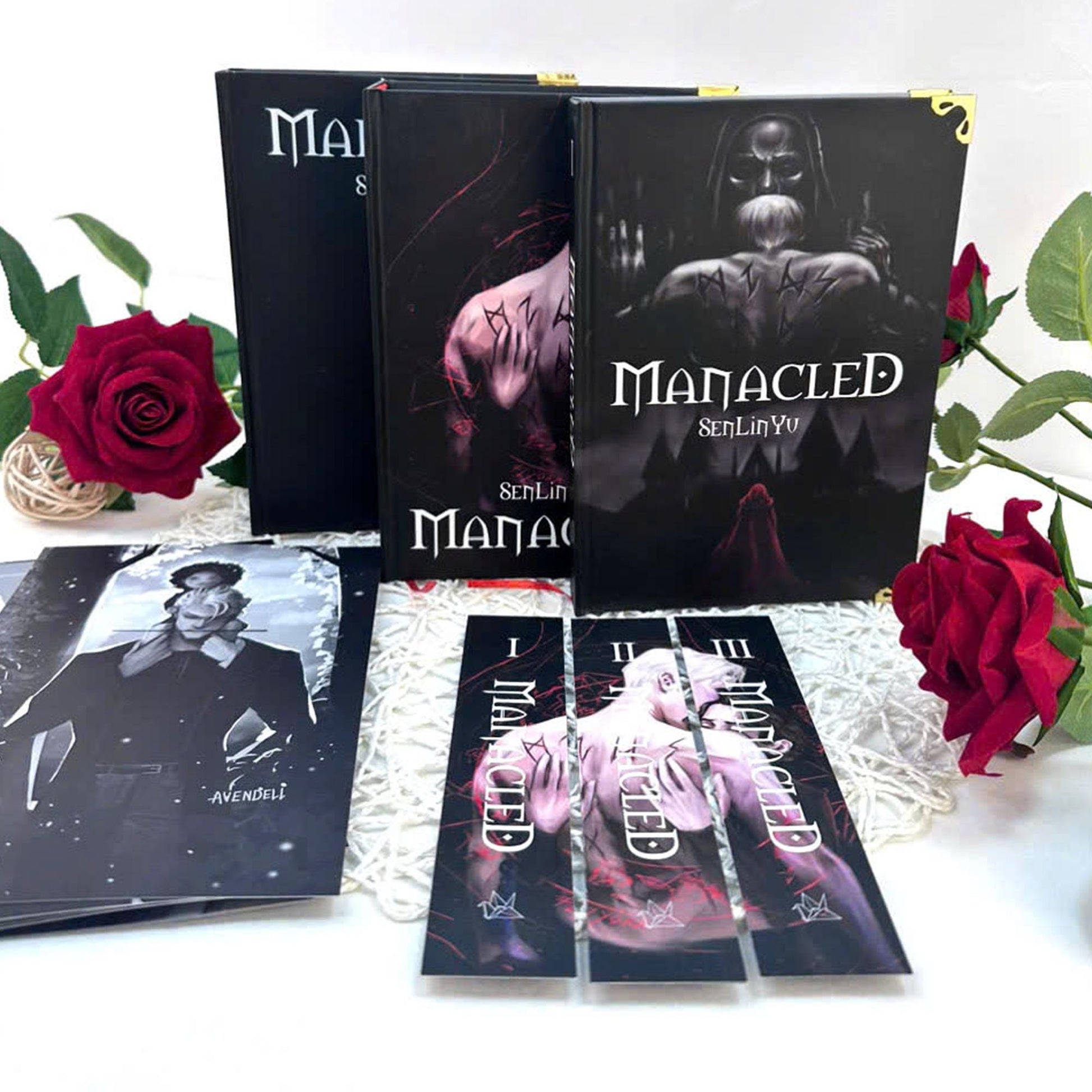 Manacled Book – Deluxe 3-Volume Edition with Illustrations, Complete Series, Poster Gift Set N015
