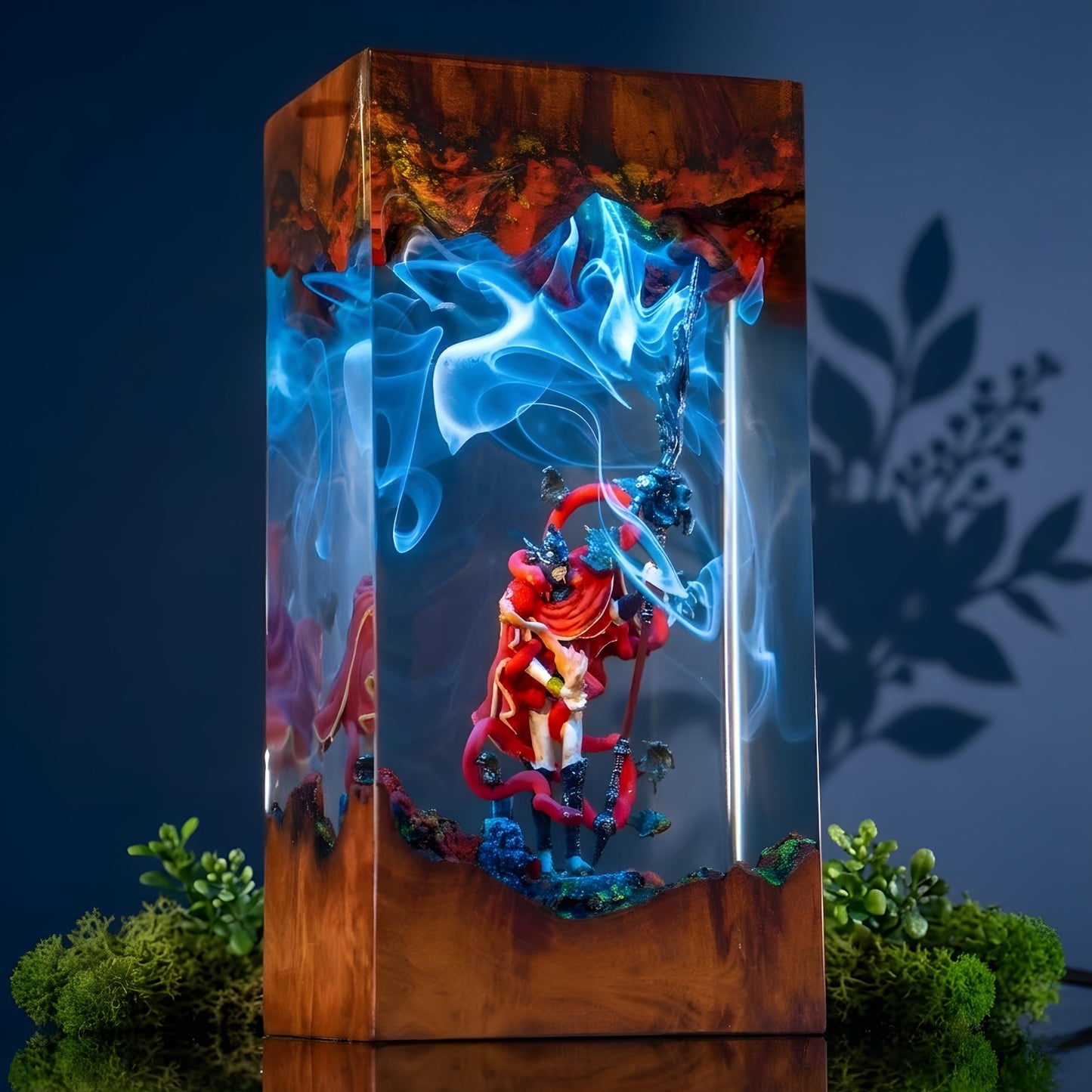 The tarnished  resin night light, Elden Ring Resin Lamp, gift ideas for him, home decor gift, the tarnished figure, Messmer Elden Ring Lamp
