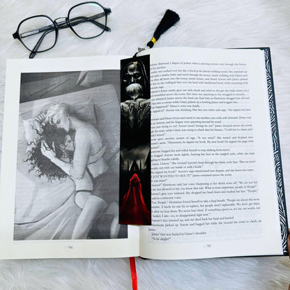 Manacled Illustrated Hardcover Book Style 3 – Collector Edition Novel | Handmade Rebound Dark Romance | Art Prints & Bookmark Set