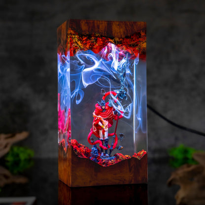 The tarnished  resin night light, Elden Ring Resin Lamp, gift ideas for him, home decor gift, the tarnished figure, Messmer Elden Ring Lamp