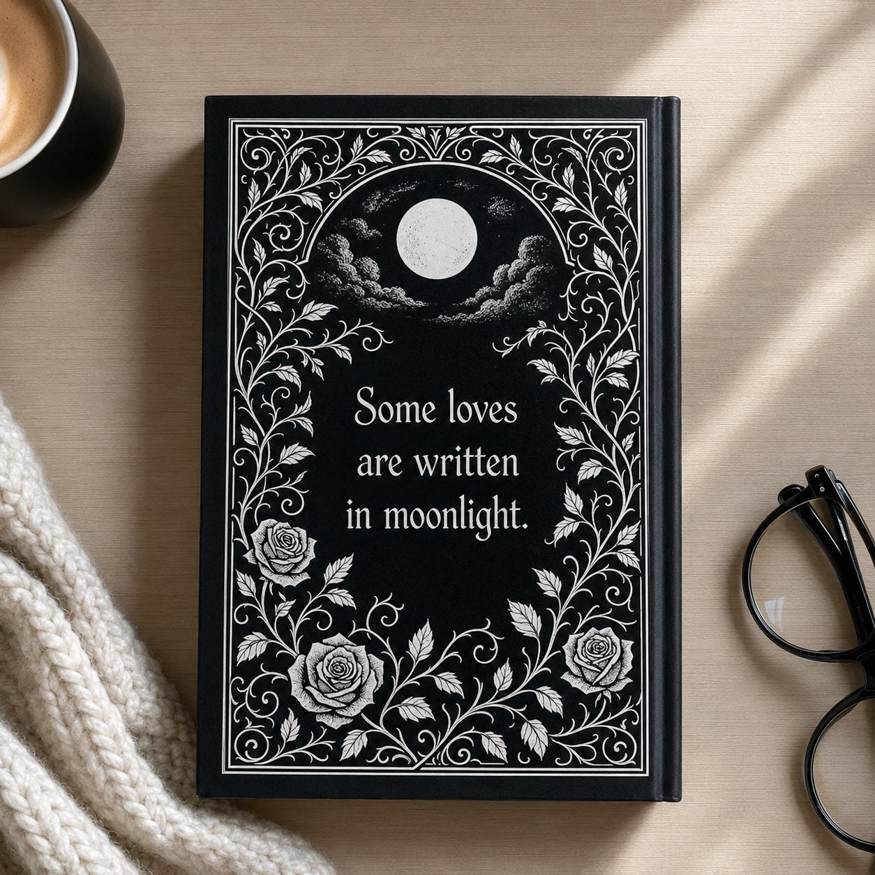 Manacled Illustrated Hardcover Book Style 1 – Collector Edition Novel | Handmade Rebound Dark Romance | Art Prints & Bookmark Set