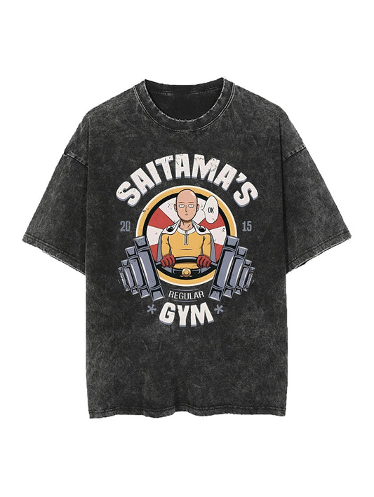 SAITAMA GYM VINTAGE OVERSIZE TEE
